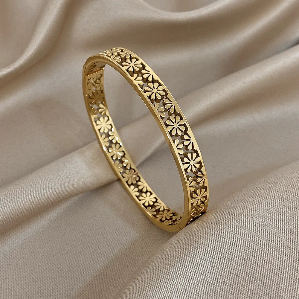 Bracelet Jonc Fleur