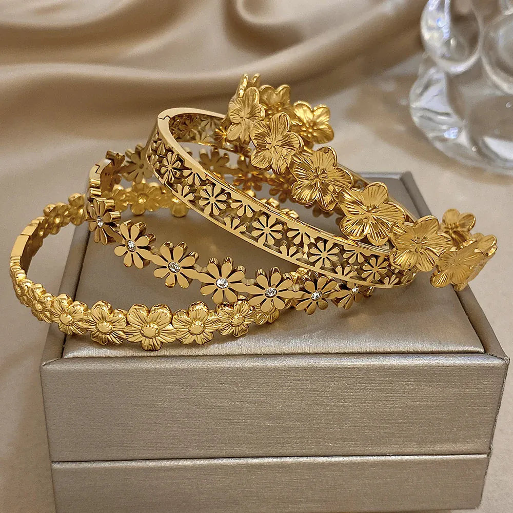 Bracelet Jonc Fleur