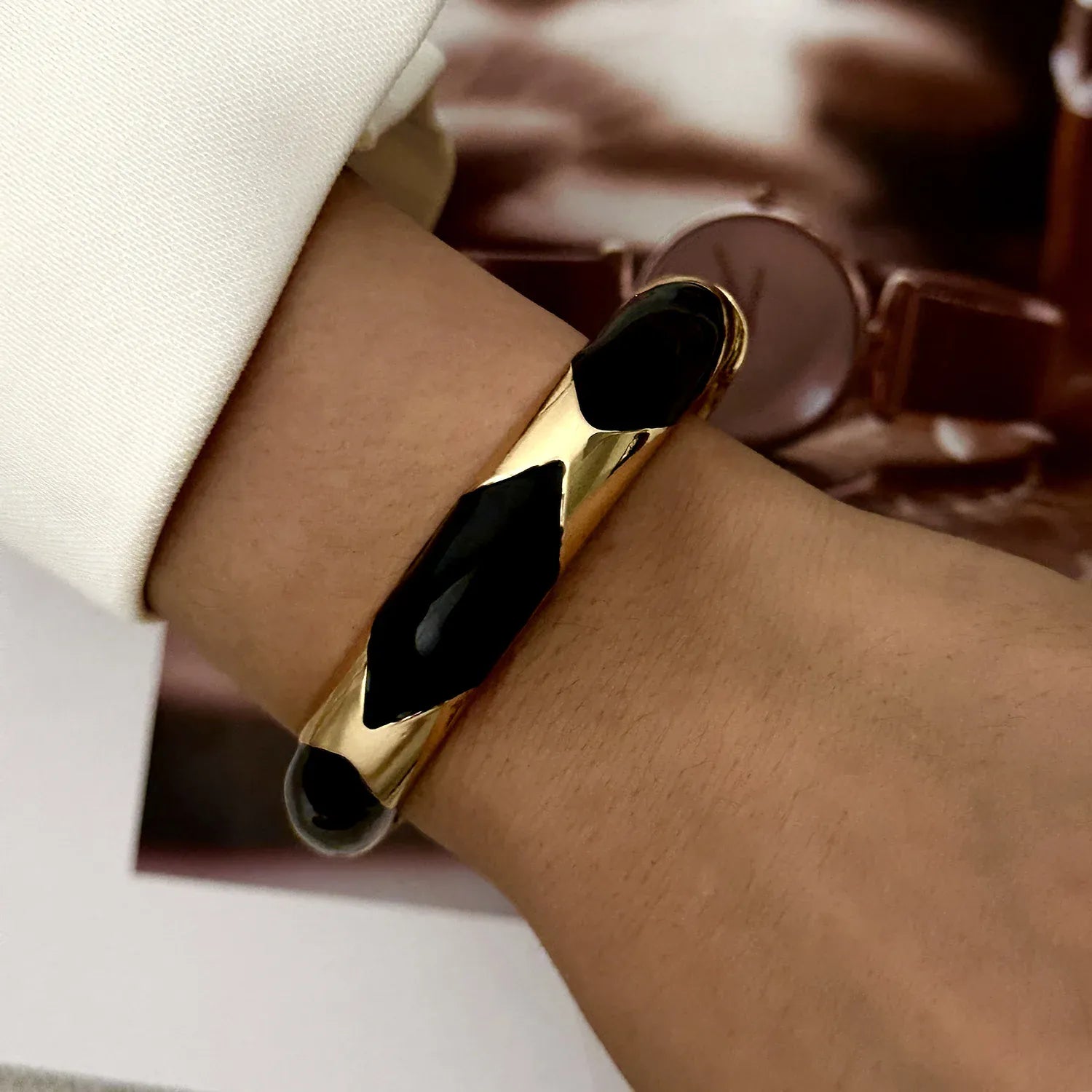 Bracelet Jonc Noir