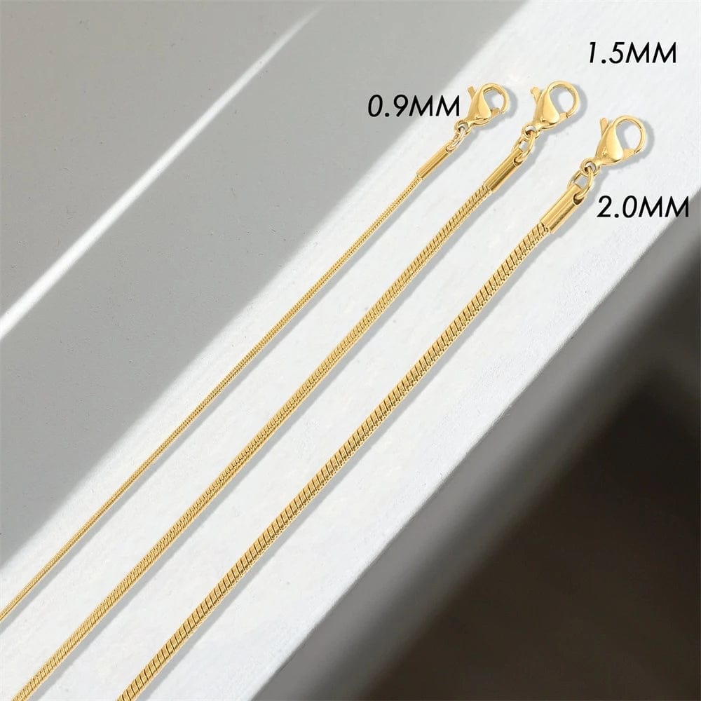 Bracelet maille serpent rond