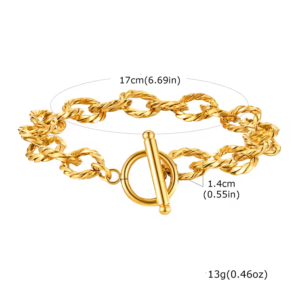 Bracelet Multi Chaine Grain de Café