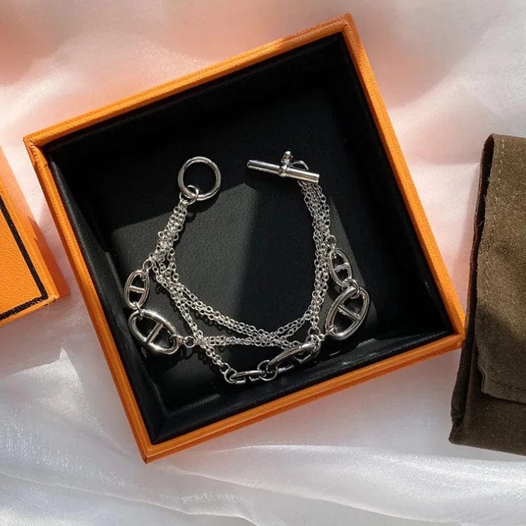 Bracelet Multi Chaine Grain de Café