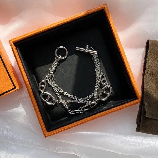 Bracelet Multi Chaine Grain de Café