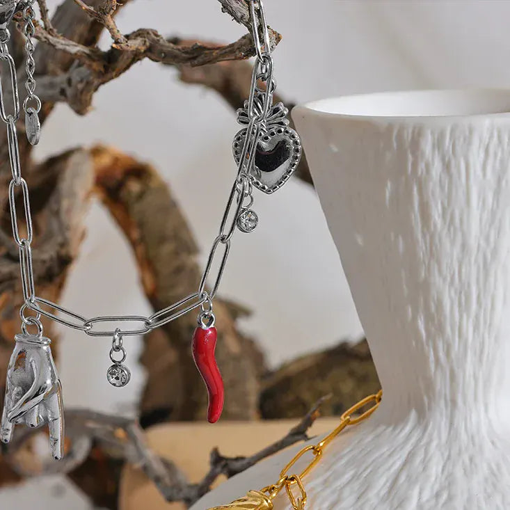 Bracelet Or avec Charms