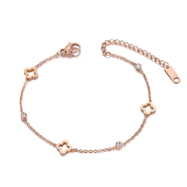 Bracelet Pierre Fine Charms Trefle