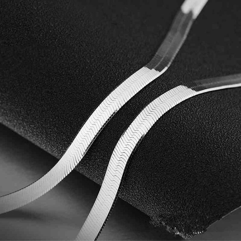 Chaine argent homme maille serpent