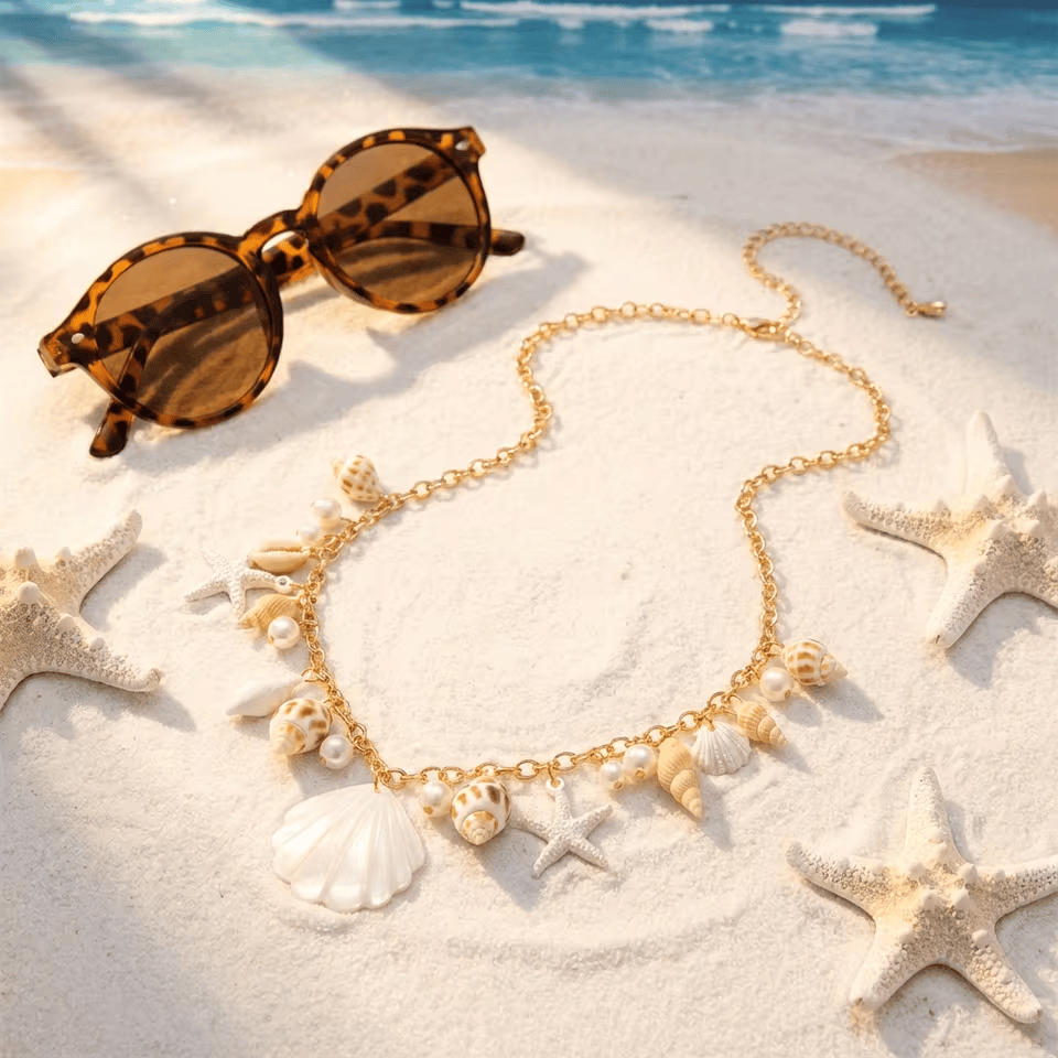 Chaine de Hanches Coquillage Or