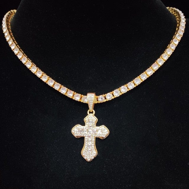 Chaine de rappeur croix