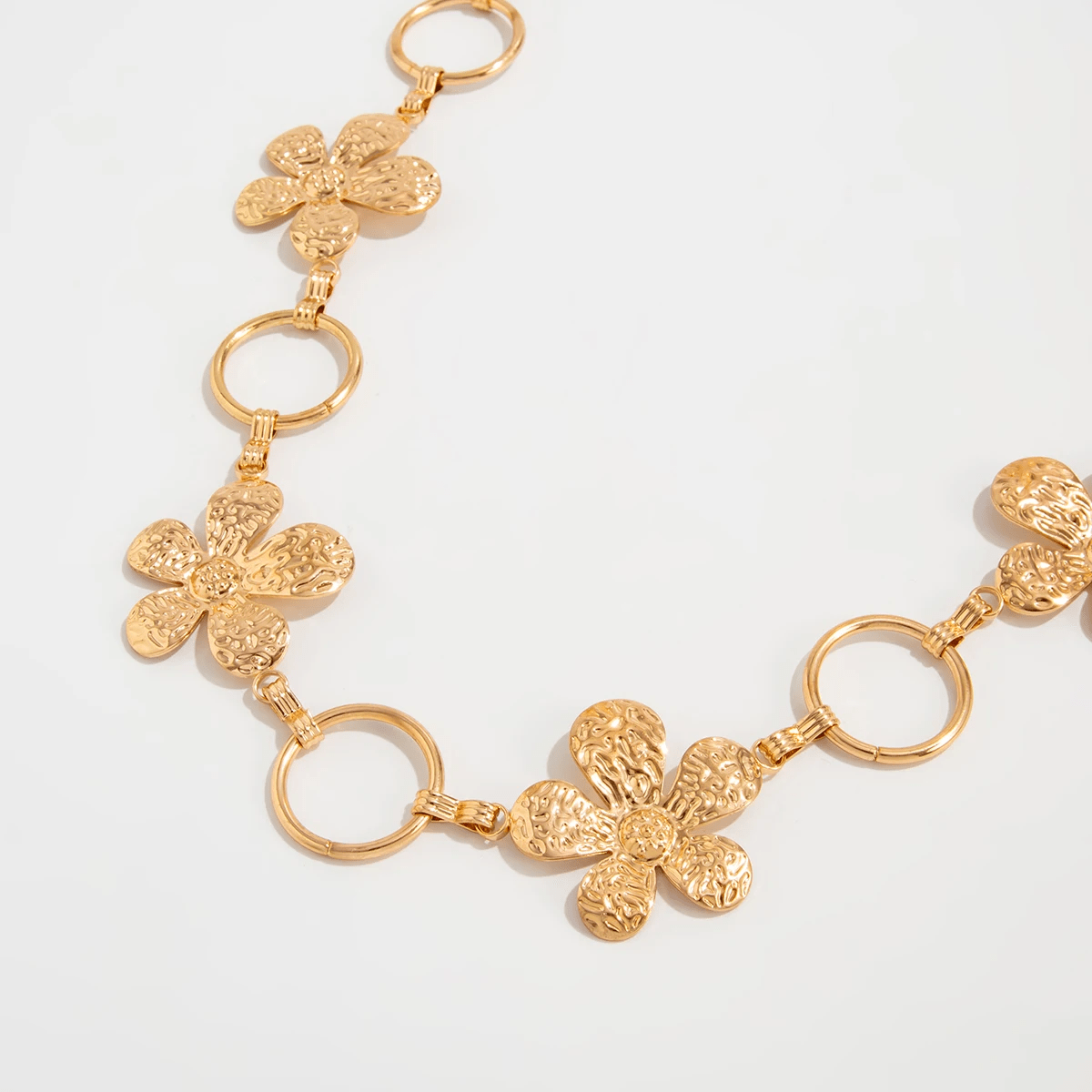 Chaine de Ventre Fleurs Or