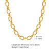 Chaine en Acier Inoxydable Or