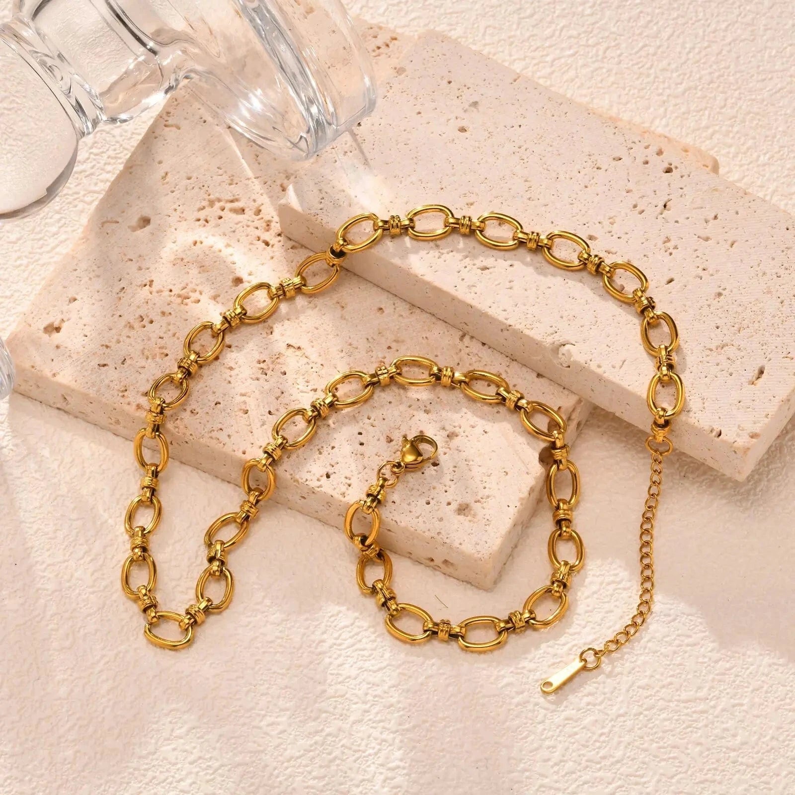 Chaine en Acier Inoxydable Or