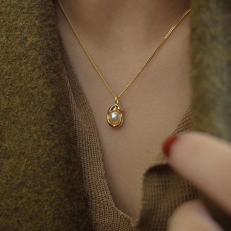 Chaine en Or avec Perle