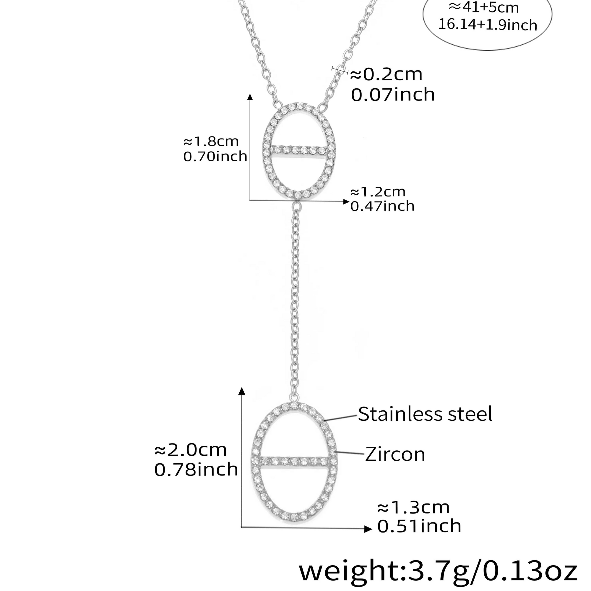 Chaine Grain de Cafe Acier Inoxydable