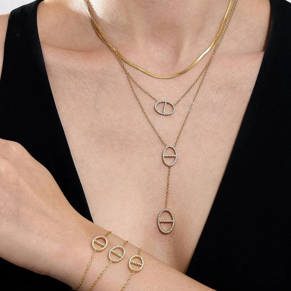 Chaine Grain de Cafe Acier Inoxydable