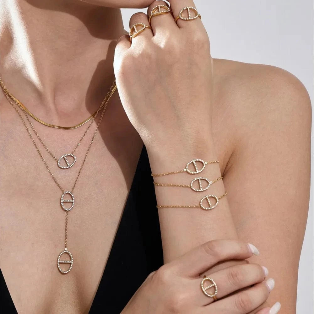 Chaine Grain de Cafe Acier Inoxydable