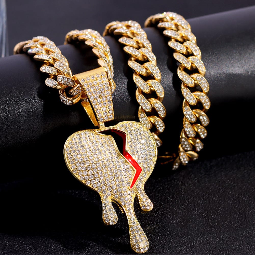 Chaine hip hop Coeur brisé