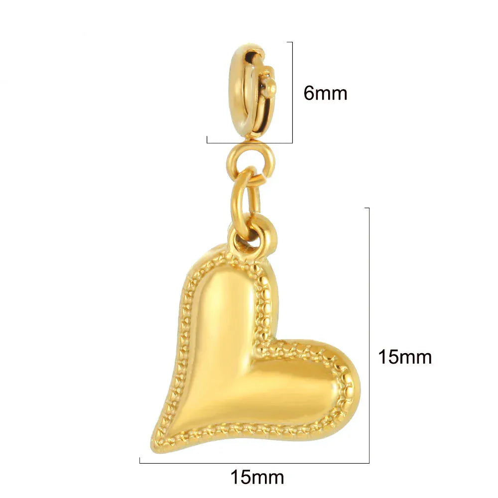 Charms Acier Inoxydable Or