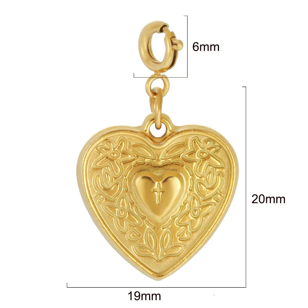 Charms Acier Inoxydable Or