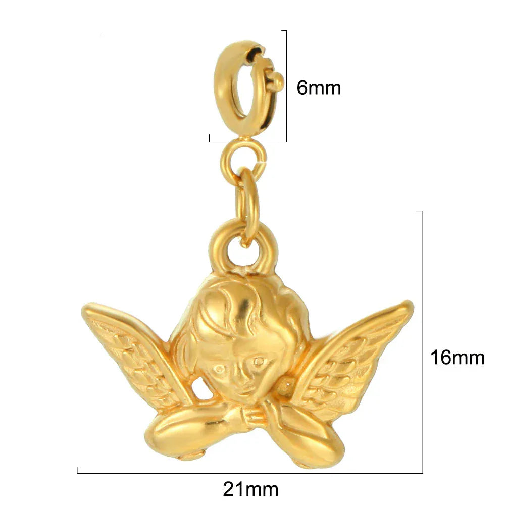 Charms Acier Inoxydable Or