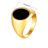 Chevaliere Homme Or Ovale
