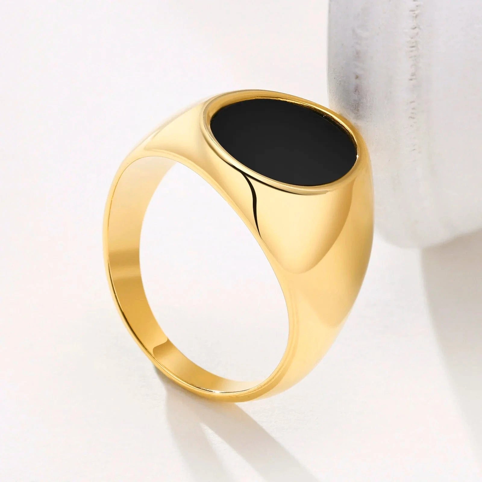 Chevaliere Homme Or Ovale