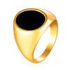 Chevaliere Homme Or Ovale