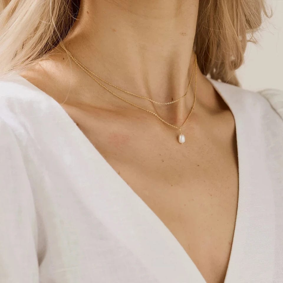 Collier Acier Inoxydable Perle