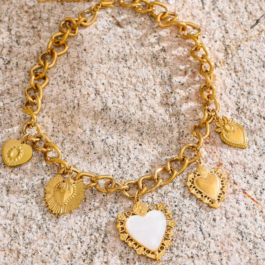 Collier Breloque Acier Inoxydable