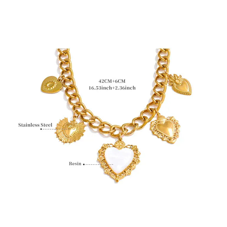 Collier Breloque Acier Inoxydable