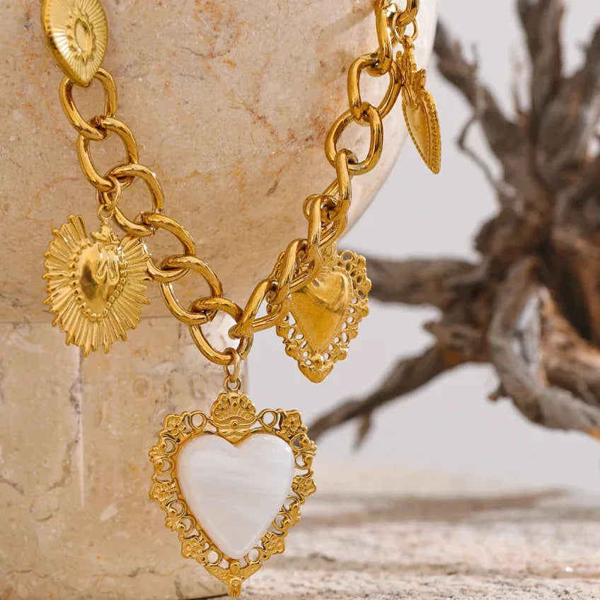 Collier Breloque Acier Inoxydable