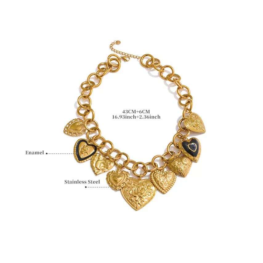 Collier Breloque Coeur