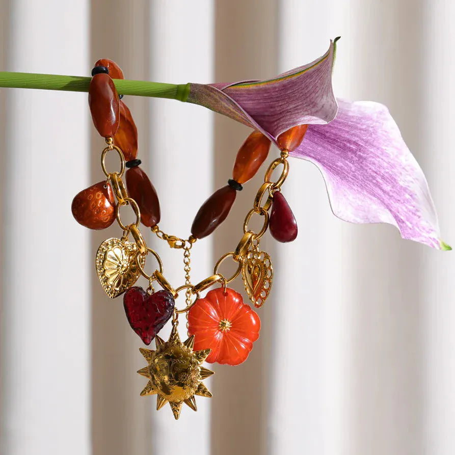 Collier Breloque Rouge