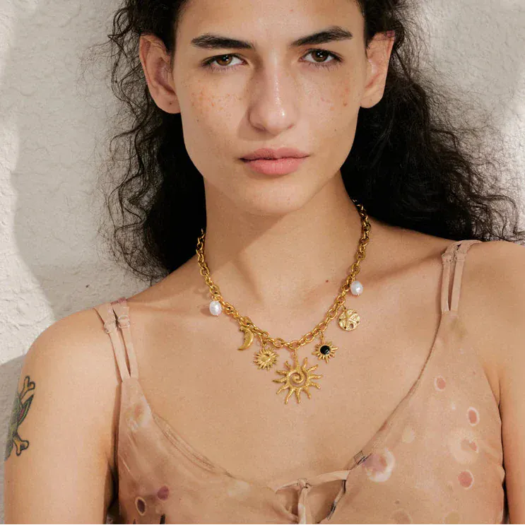 Collier Breloque Soleil