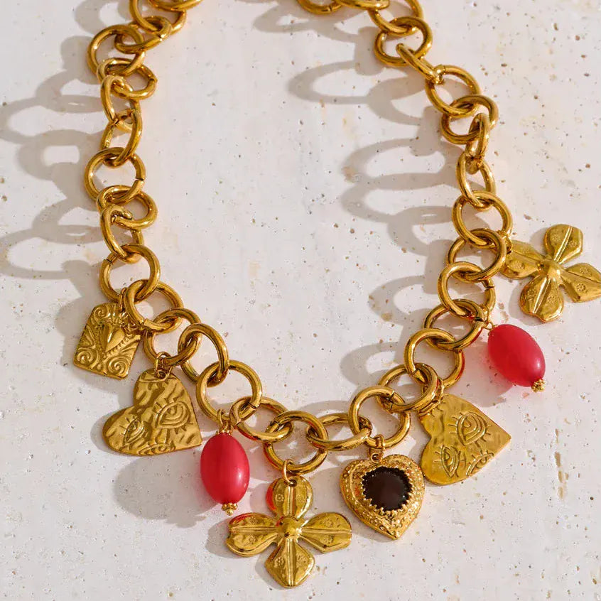 Collier Chaine avec Charms