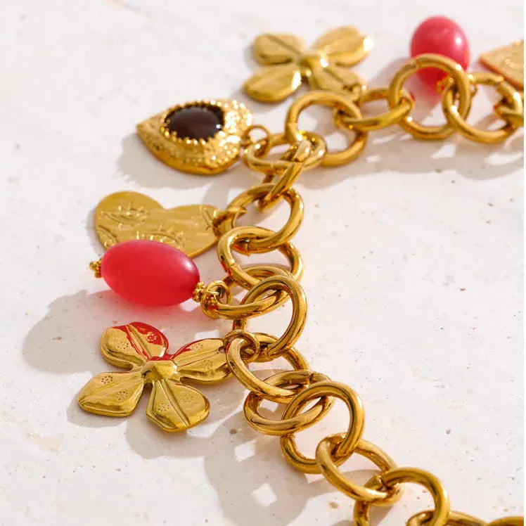 Collier Chaine avec Charms