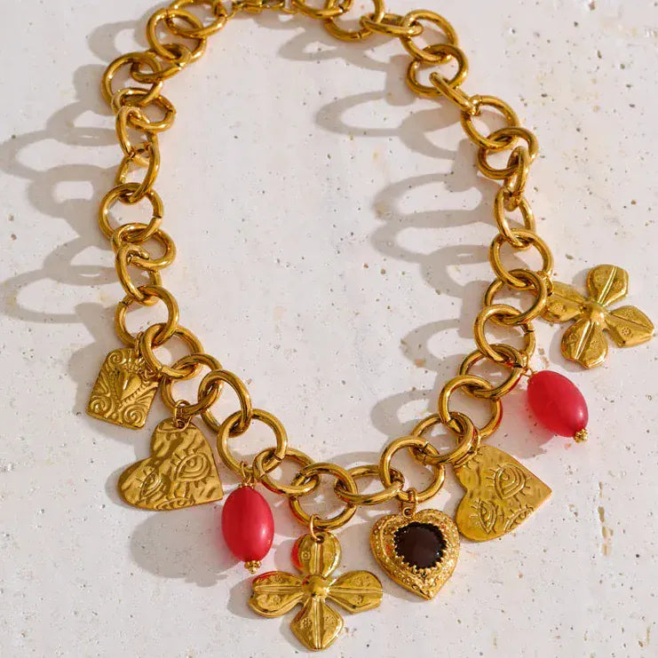 Collier Chaine avec Charms