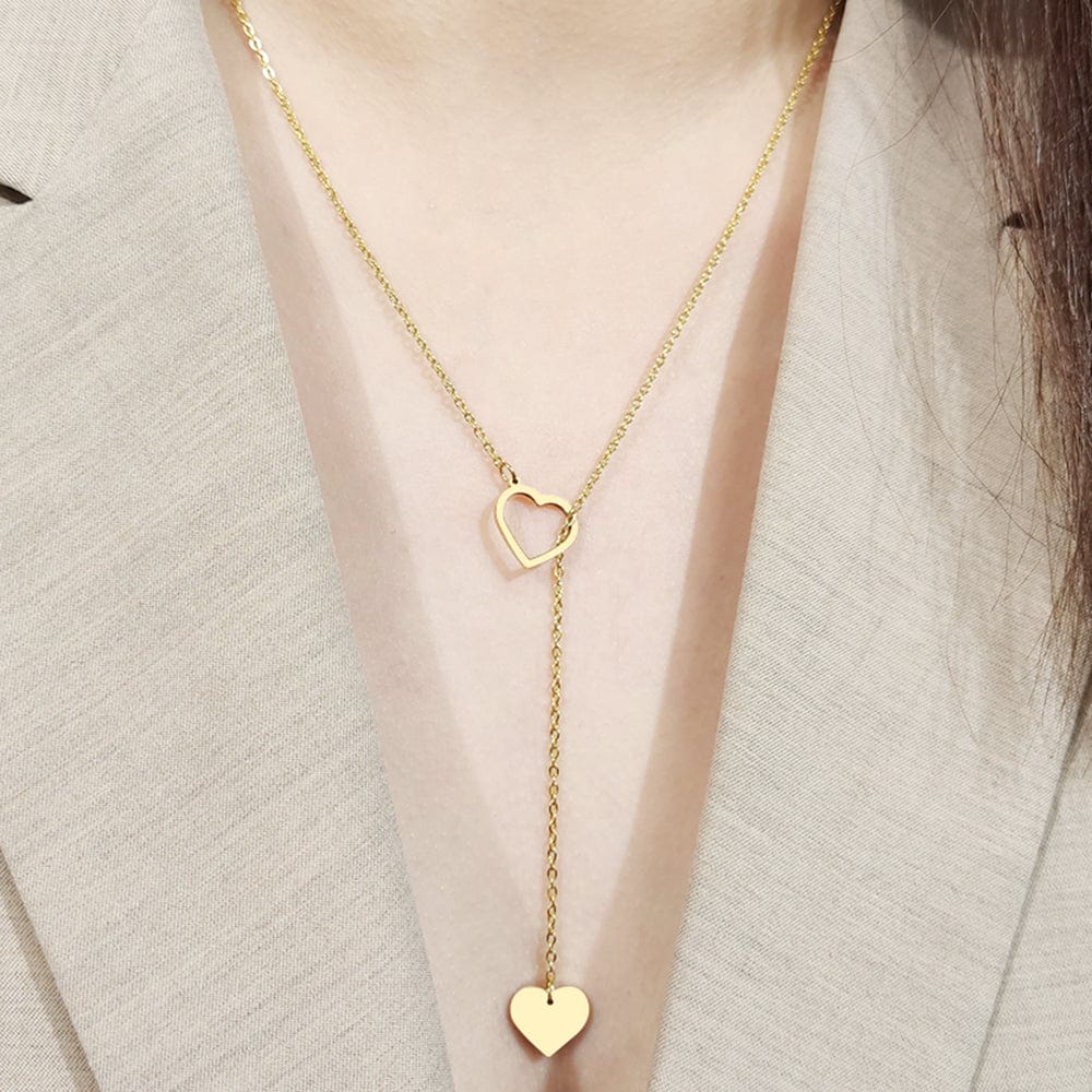 Collier chaine coeur