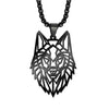 Collier Chaine Or Loup Homme