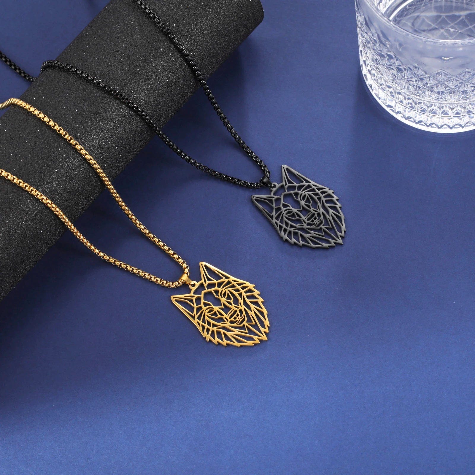 Collier Chaine Or Loup Homme