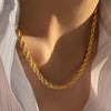 Collier Chaine Torsadée