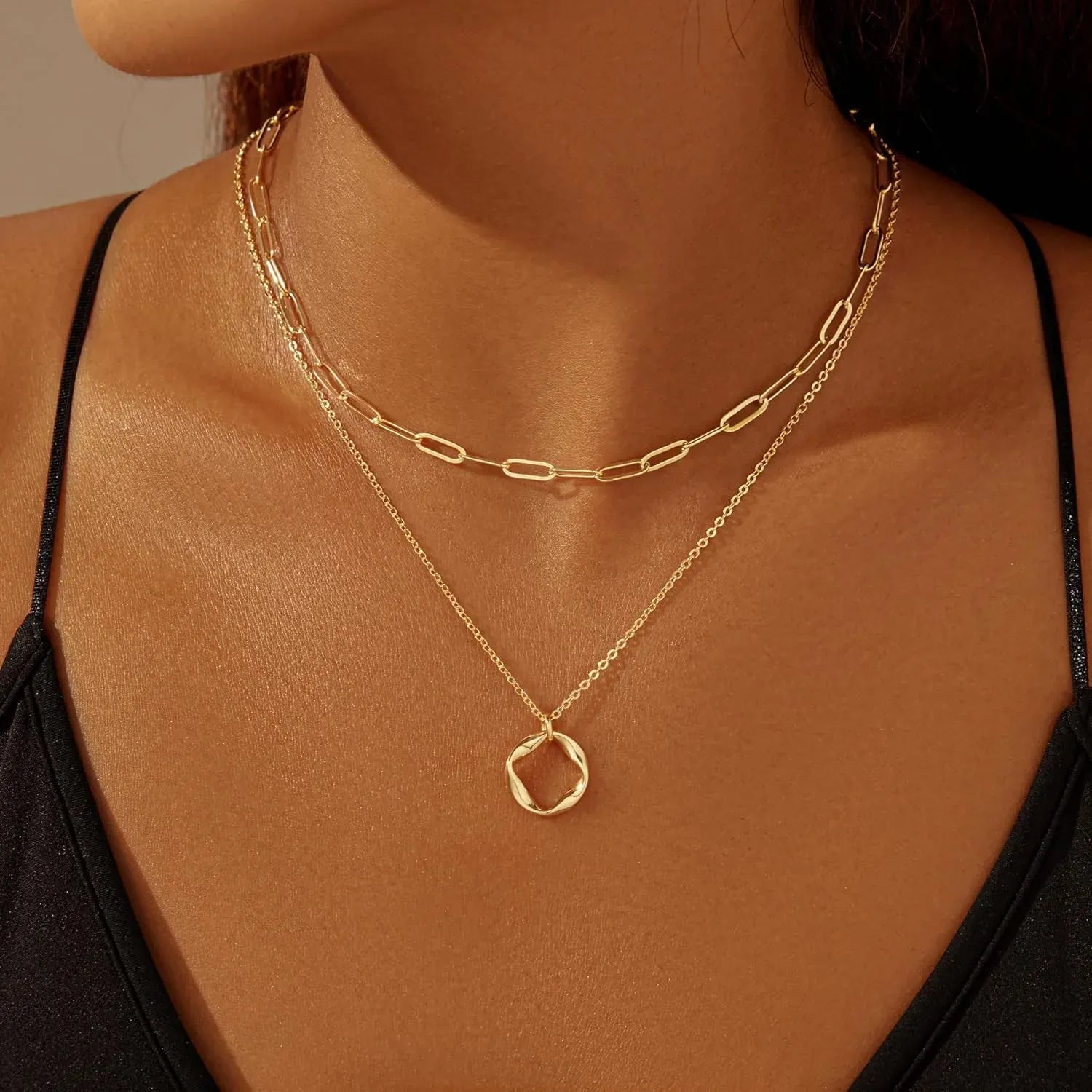 Collier chaine triple