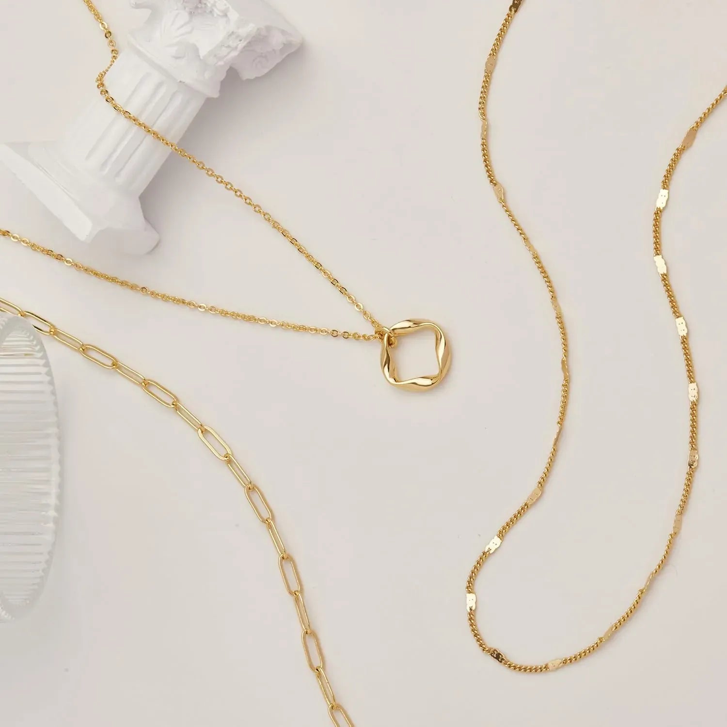 Collier chaine triple
