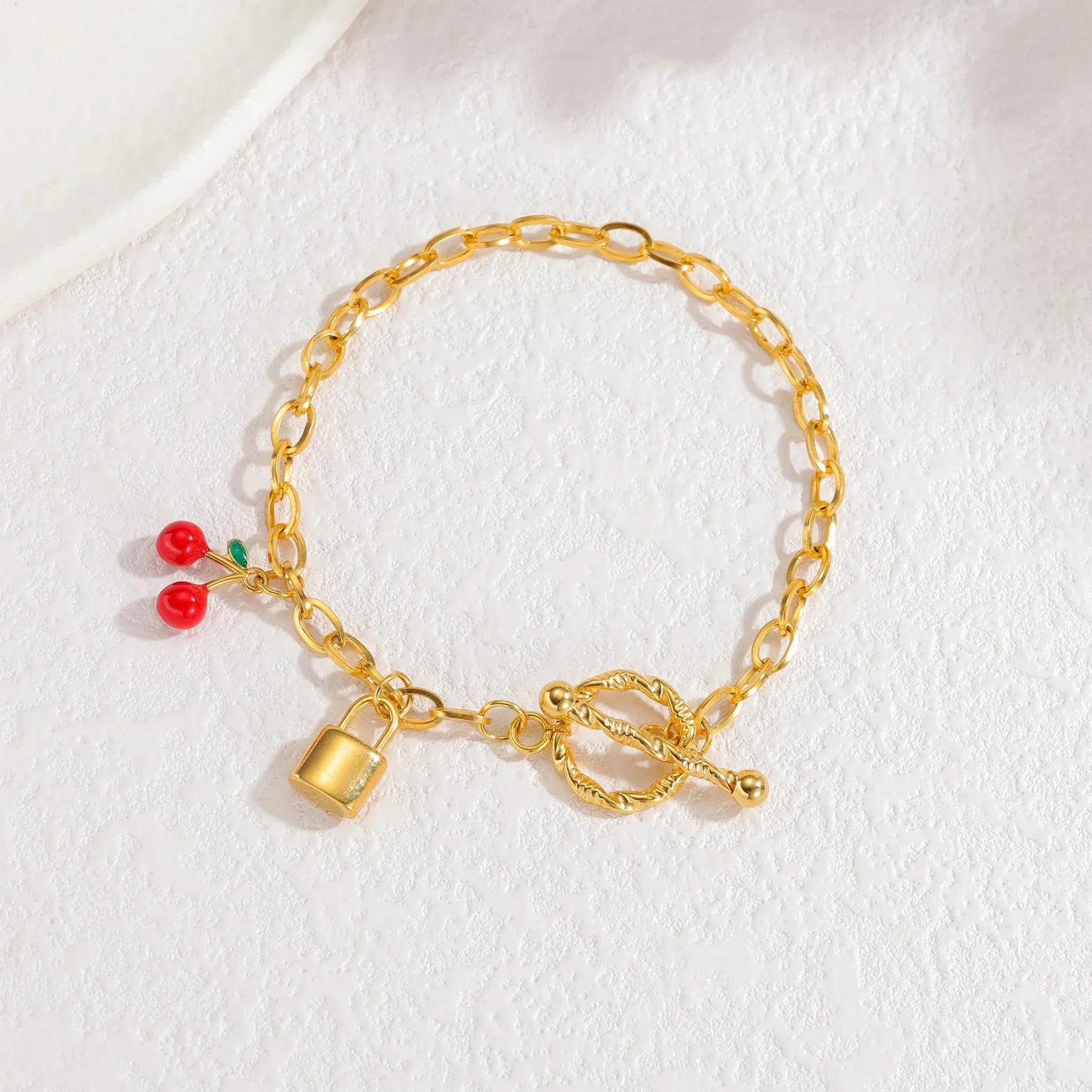 Collier Charms Cerise