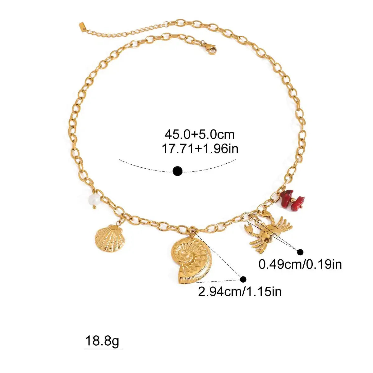 Collier Charms Coquillage