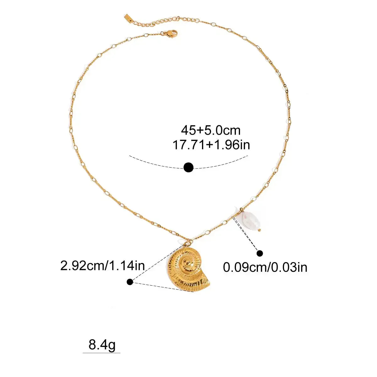 Collier Charms Coquillage