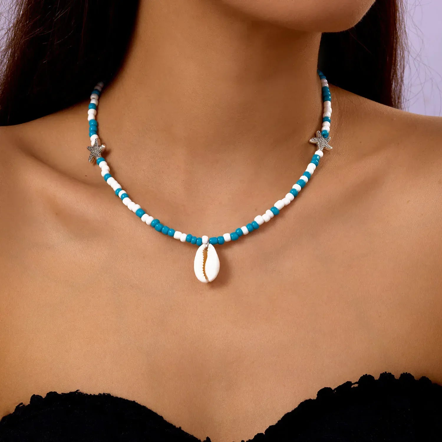 Collier Coquillage Ras de Cou