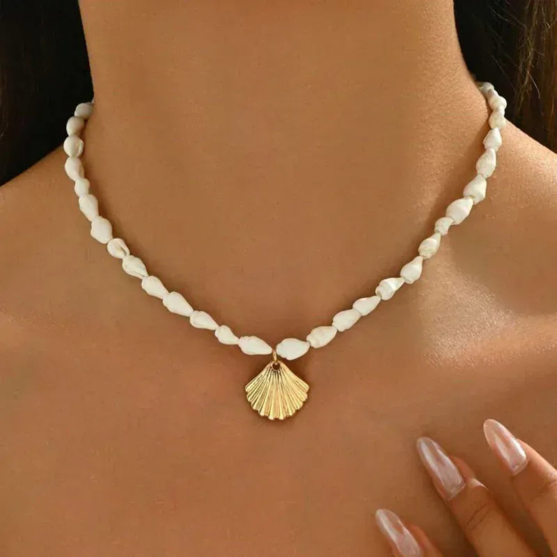 Collier Coquillage Ras de Cou