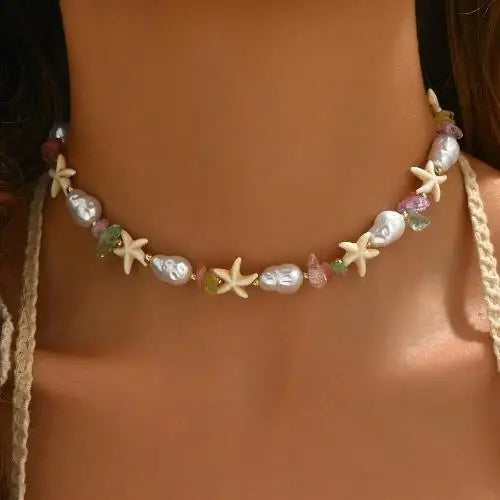 Collier Coquillage Ras de Cou