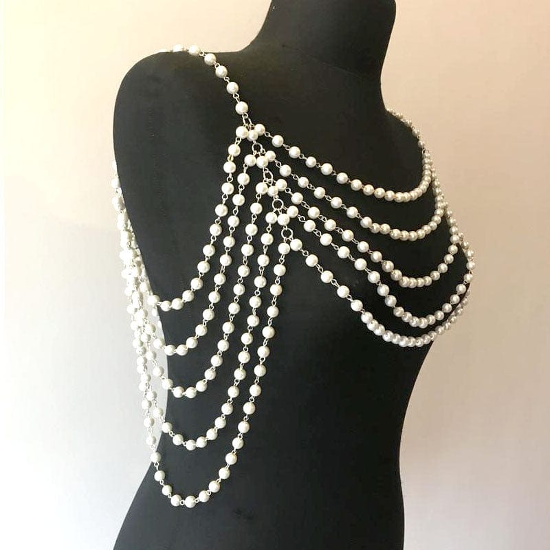Collier d épaule perles