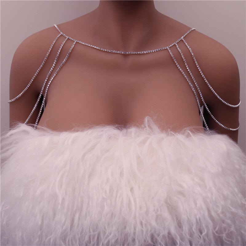 Necklace for Off Shoulder Dress | Chain Jewelry Necklace for Off Shoulder Dress | Chain Jewelry